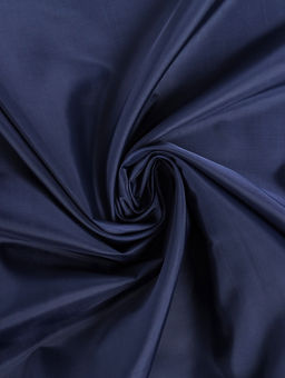 Цена за 100 шт. Подкладочная ткань таффета, 190Т, ширина 150 см, 100 м, полиэстер, тёмно-синяя