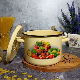 Кастрюля 4.5л 1с17/с крем. Сентябрь