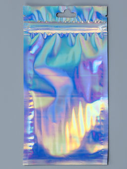 Цена за 50 шт. Пакет Zip - lock ПЭТ, иридисцентный, плоский, еврослот 9×16 см