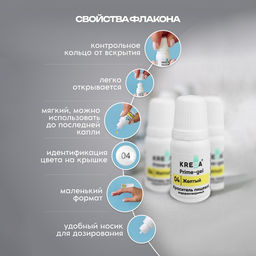 Цена за 3 шт. Краситель пищевой Prime-gel, водорастворимый, желтый, 10 мл