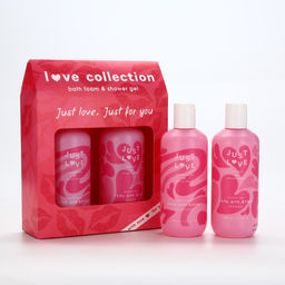 Подарочный набор косметики Love collection, гель для душа, 300 мл и пена для ванны,300 мл , ЧИСТОЕ СЧАТЬЕ