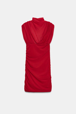 SHORT MESH DRESS WITH MATCHING DETAIL - Zara фото 6