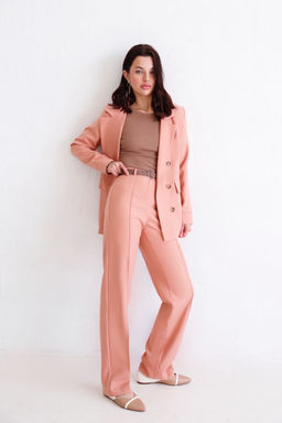 Жакет двубортный в тёплом розовом - Martichelli фото 15