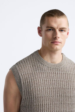 OPEN KNIT VEST - Zara фото 5
