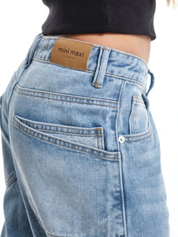 Джинсы голубые для девочки 33-1051 голубой - Mini maxi фото 27