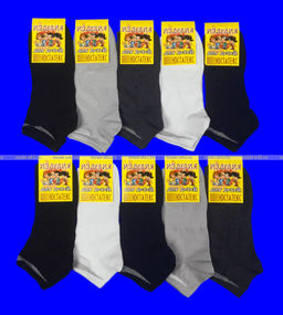 Цена за 10 пар. ЮстаТекс носки укороченные подростковые 3с3 спортивные на мальчиков ОДНОТОННЫЕ