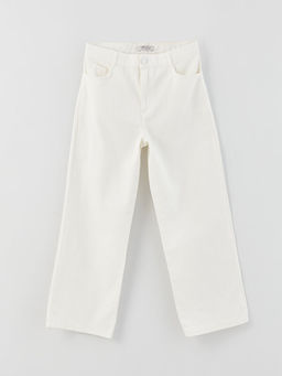 Basic Geni? Pa?a Gabardin K?z ?ocuk Pantolon