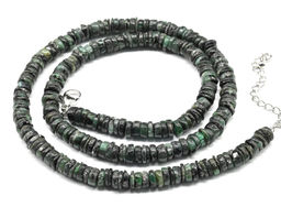 Бусы Изумруд диски 6*2мм, 48см, 27,4г