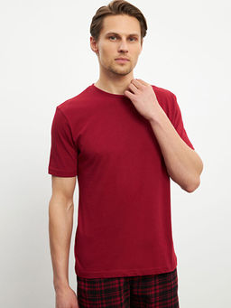 Standart Kal?p Erkek ?ortlu Pijama Tak?m?