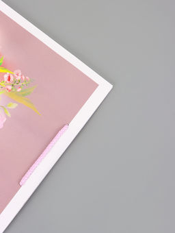 Цена за 2 шт. Пакет подарочный ламинированный вертикальный Самый лучший подарок, 26?12?32 см