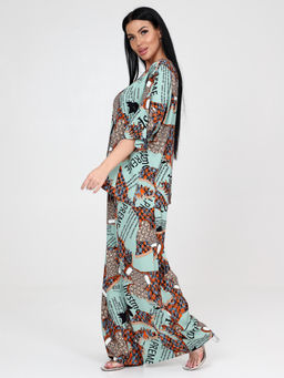 ЮЛИЯ-ЖК ЖЕНСКИЙ КОСТЮМ (Оливковый/оранжевый) - А-дина фото 4