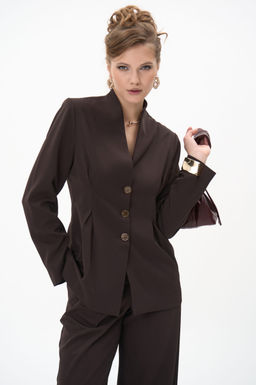 Пиджак Тайрис (шоколадный) - Эльза фото 21