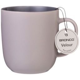 Цена за 4 шт. КРУЖКА BRONCO VELOUR 400 МЛ СЕРАЯ  фото 2