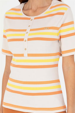 Женская футболка с круглым вырезом в виде плитки Неожиданная скидка в корзине - U.s. polo assn фото 6