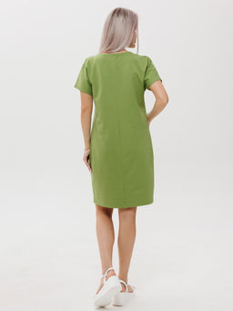 Платье женское П-181 (футер 2х нитка пенье г/к) Голубая - Elenatex фото 11