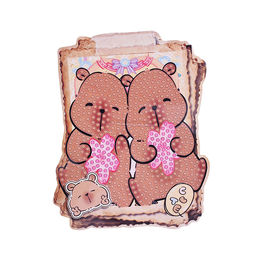 Мозаика алмазная "Такая разная капибара" 10*13см