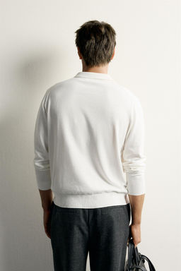 POLO PUNTO REGULAR FIT ALGOD?N - LINO / Crudo - Zara фото 2