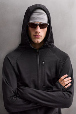TECHNICAL COMBINED FLEECE HOODIE - Zara фото 17