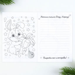 Подарочный набор новогодний, блокнот, карандаши простые 2 шт., восковые мелки «Исполнения желаний»