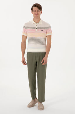 Erkek Koyu Haki Kanvas Pantolon Sepette S_rpriz _ndirim