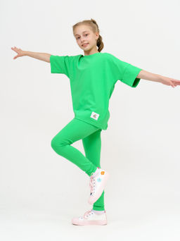 949Д Костюм с леггинсами "Зеленый"