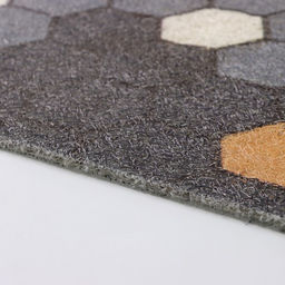 Коврик придверный Доляна «Гамма», грязезащитный, вырезной, 50×80 см, серый