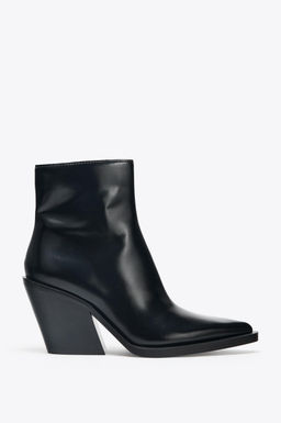 COWBOY HEEL ANKLE BOOTS - Zara фото 3