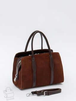 Сумка женская кожаная 8007-1S coffee Velina Fabbiano-Safenta