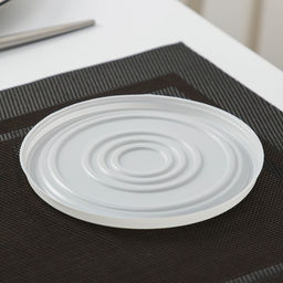 Цена за 480 шт. Крышка одноразовая для суповой миски ПС, d=13.5 см, пластик, белая