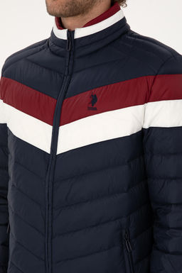 Erkek Lacivert Mont Sepette S_rpriz _ndirim