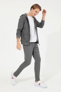 U. S. Polo Assn / Мужские трикотажные брюки цвета антрацит меланж - U.s. polo assn фото 3