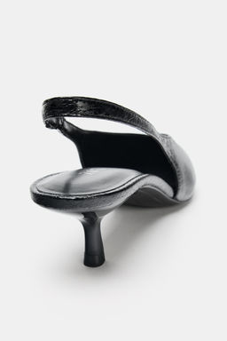 SLINGBACK HIGH-HEEL SHOES - Zara фото 25