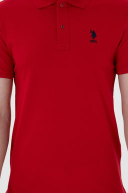 Erkek Slim Fit Polo Yaka K_rm_z_ Basic Ti__rt Sepette S_rpriz _ndirim - U.s. polo assn фото 6