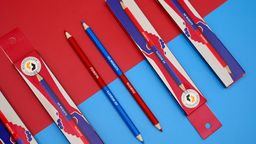 ВКФ Карандаш со смешными фразами SUV-022 Карандаш двухцветный заточенный 16 шт. помочь/не мешать