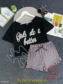 Пижама женская с рисунком