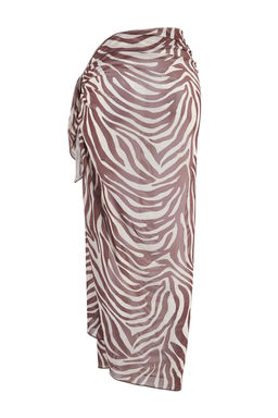 Zebra Desenli Orme Midi Plaj Pareo TBESS26PR00005 - Trendyolmilla фото 2