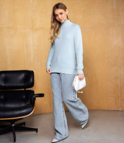Водолазка #КТ881 (7), светло-голубой - Dommod фото 4