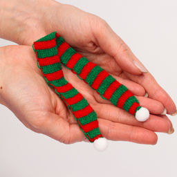 Шарфик для игрушек вязаный «Зимнее утро», набор 5 шт., размер — 27×2 см