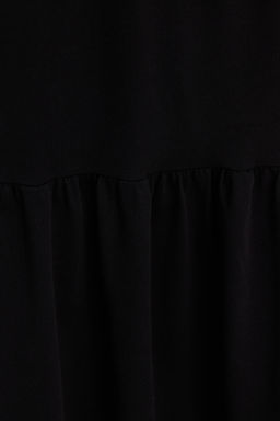 TRENDYOLMILLA Siyah Buzgulu K?sa Kollu Orme Maxi Elbise TWOSS24EL00132  фото 5