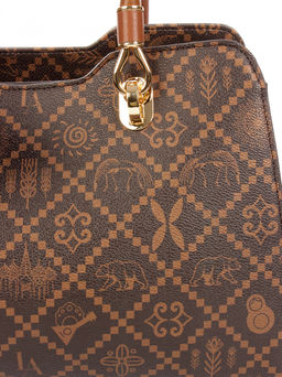 LACCOMA сумка АС507-Россия-шоколад эко кожа