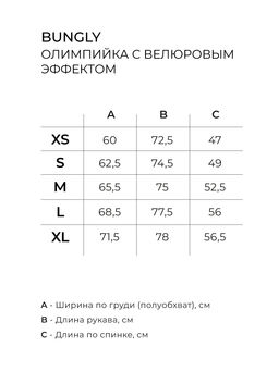 Олимпийка с велюровым эффектом Слива женская - Bungly фото 4
