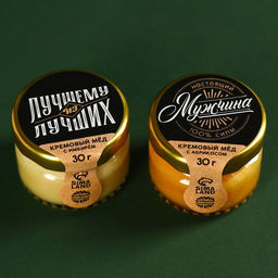 Набор Больших побед: чай чёрный с травами 50 г., кружка 300 мл., крем-мёд с имбирём и абрикосом 60 г (2 шт. х 30 г). - Фабрика счастья фото 3