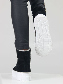 Ботинки 216.212131w. черный замша/Шерсть