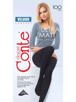 Колготки Conte VELOUR 100 XL (42/6) - nero