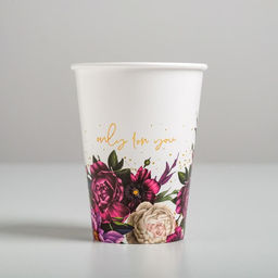 Цена за 10 шт. Стакан для цветов Only for You, белый, 350 мл