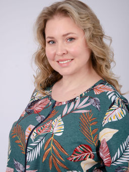 Халат "Рената" тропики, трикотаж