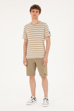 U. S. Polo Assn / Мужские трикотажные шорты цвета хаки
