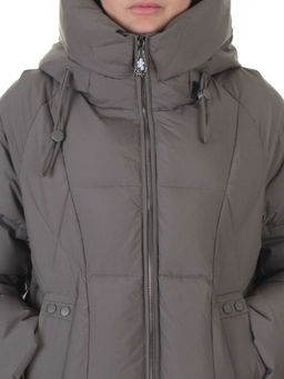 8855 GRAY Пальто зимнее женское (200 гр. холлофайбер)