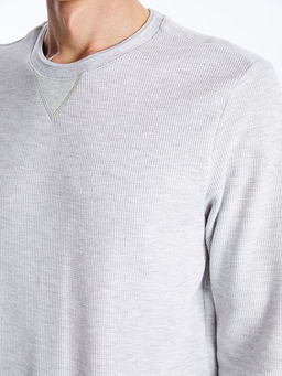 Bisiklet Yaka Uzun Kollu Erkek Sweatshirt - Waikiki фото 5