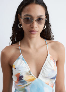 Vestido midi lencero de sat?n - H&m фото 7
